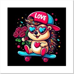 Valentine Hedgehog Valentine Hedgehog 2024 Posters and Art